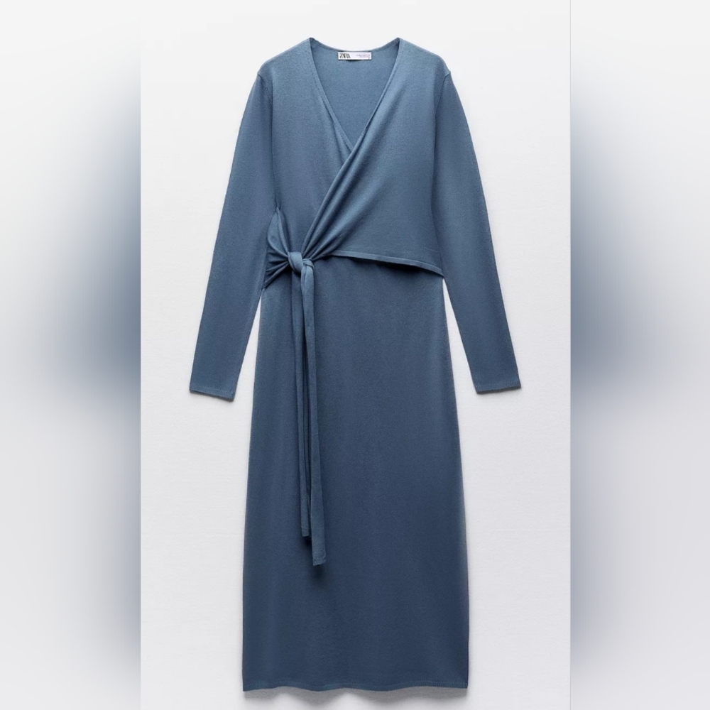Zara Knit Wrap Dress